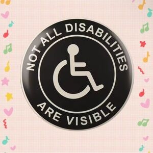 Disability Awareness Pin “Not All Disabilities Are Visible”